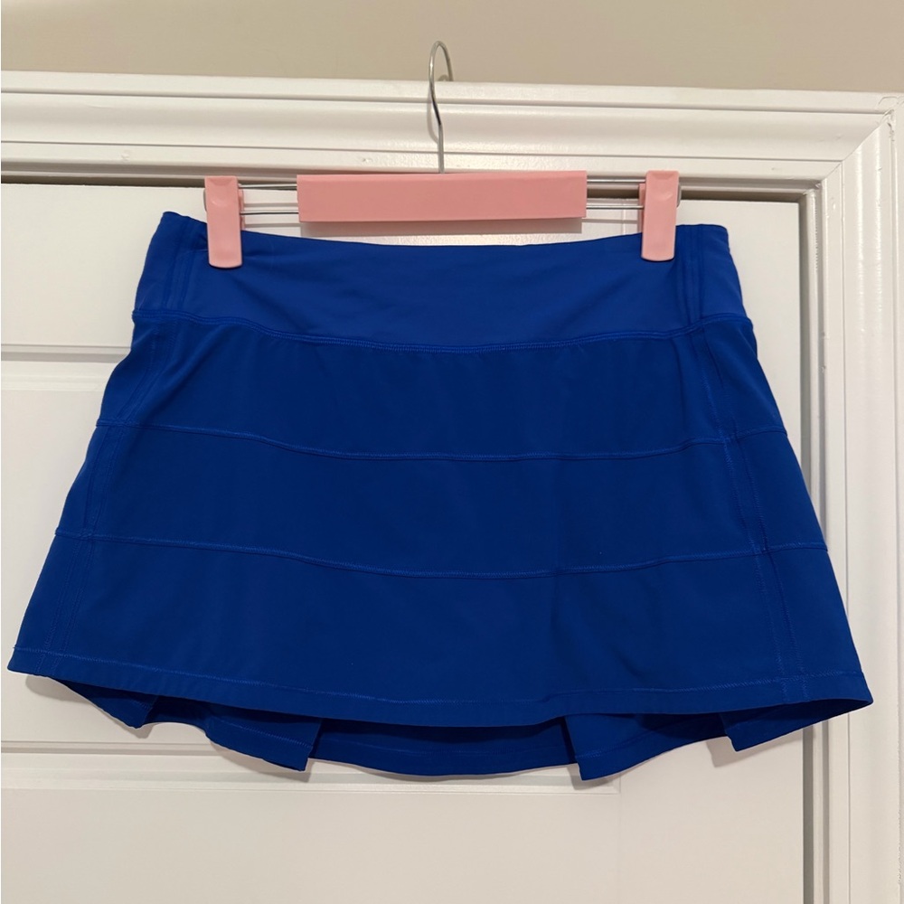 Lululemon bright blue pace rival skirt